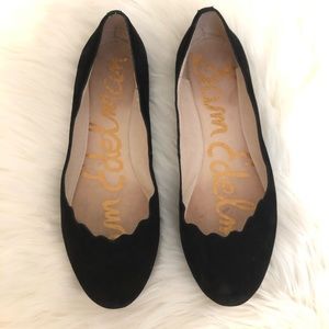 SAM EDELMAN Alain’s black suede flats